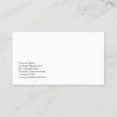 Carte De Visite Compétences techniques du programmeur informatique (Dos)