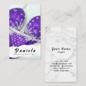 Carte De Visite Compétition de Fitness Bikini Crystal Convient aux (Devant / Derrière)