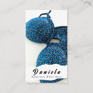 Carte De Visite Compétition de Fitness Bikini Crystal Convient aux