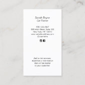 Carte de visite comportemental de formateur de cha (Dos)