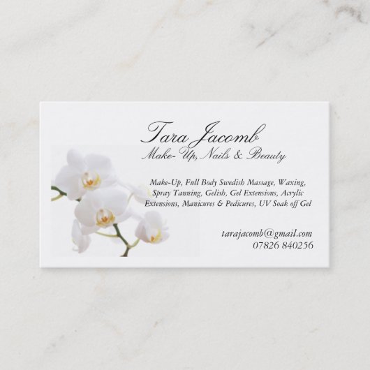 Carte De Visite Composez, beauté et clous (Devant)