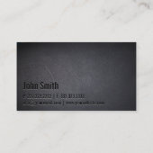 Carte De Visite Compositeur de musique minimaliste Typographie noi (Dos)