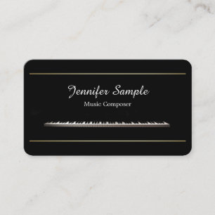Carte De Visite Compositeur de musique ordinaire Enseignant profes