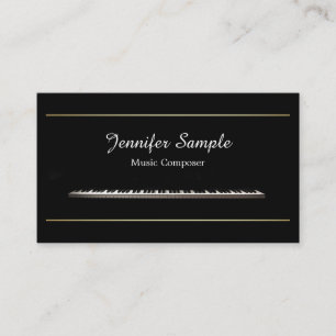 Carte De Visite Compositeur de musique ordinaire Professeur profes