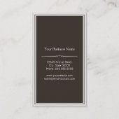 Carte De Visite Compositeur de musique - Stylish Wood Texture (Dos)