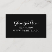 Carte De Visite Compositeur professionnel moderne Notes musicienne (Dos)