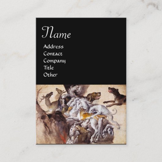 CARTE DE VISITE COMPOSITION AVEC DES ANIMAUX, CHEVAUX D'ÉLEVAGE, C (Devant)