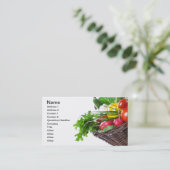 Carte De Visite Composition avec des légumes crus (Debout devant)