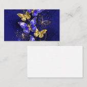 Carte De Visite Composition avec papillons Sapphire (Devant / Derrière)