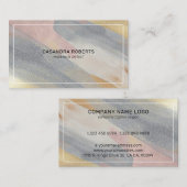 Carte De Visite Composition des coups de pinceau étincelants (Devant / Derrière)