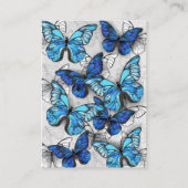 Carte De Visite Composition des White and Blue Butterflies (Devant)