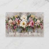 Carte De Visite Composition florale de fleurs sauvages Boho (Devant)