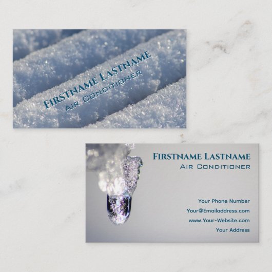 Carte De Visite Compresseur de refroidissement expert Climatisatio (Devant / Derrière)