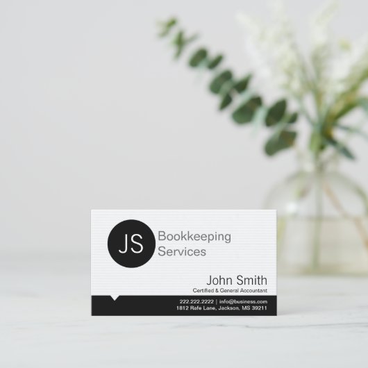 Carte De Visite Comptabilisation des réservations de monogrammes p (Debout devant)