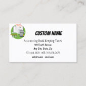 Carte De Visite Comptabilité, comptabilité et taxes (Devant)