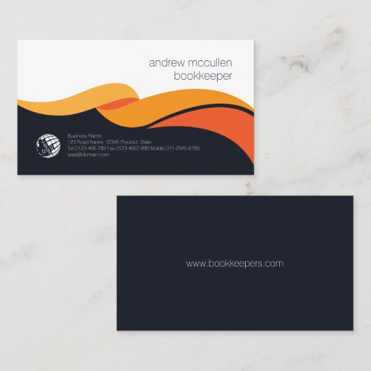 Carte De Visite Comptabilité comptable comptable (Devant / Derrière)