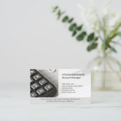 Carte De Visite Comptabilité | Gestion des fonds | Calculatrice (Debout devant)