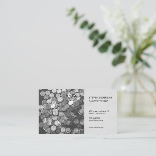 Carte De Visite Comptabilité | Gestion monétaire (Debout devant)