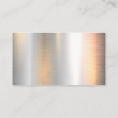 Carte De Visite Comptabilité | Icône Argent | Argent Métallisé (Dos)