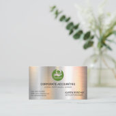 Carte De Visite Comptabilité | Logo de finance monétaire | Métalli (Debout devant)