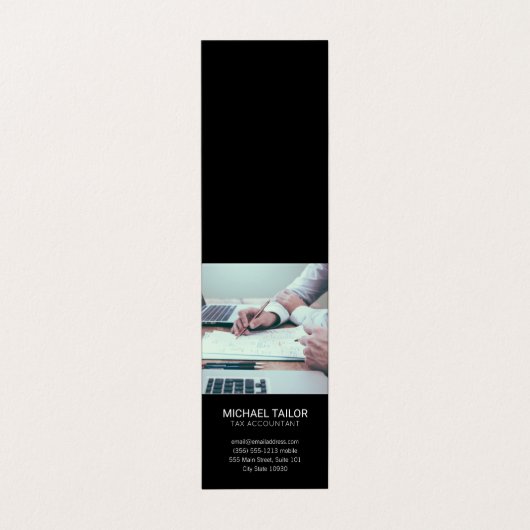 Carte De Visite Comptabilité | Prep. fiscale (Extérieur déplié)