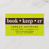 Carte de visite comptable (Devant)