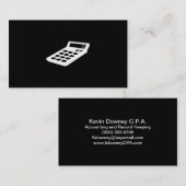 Carte De Visite Comptable (Devant / Derrière)