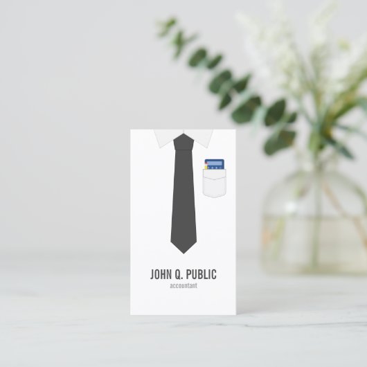 Carte De Visite Comptable (Debout devant)