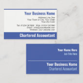 Carte de visite comptable agréé (Devant / Derrière)