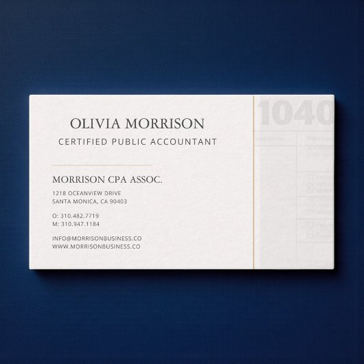 Carte De Visite Comptable Agréé Professionnel