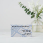 Carte De Visite Comptable Arrière - plan de la calculatrice modern (Debout devant)