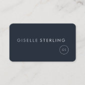 Carte De Visite Comptable Bleu Marine Professionnel (Devant)