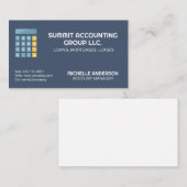 Carte De Visite Comptable calculateur (Devant / Derrière)