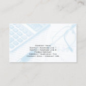 Carte De Visite Comptable Calculatrice Comptabilité Finance (Dos)