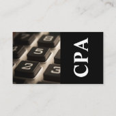 Carte De Visite Comptable certifié CPA Comptables Agréés (Dos)