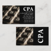 Carte De Visite Comptable certifié CPA Comptables Agréés (Devant / Derrière)
