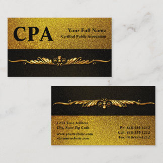 Carte De Visite Comptable certifié CPA Comptables Agréés