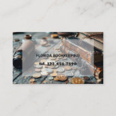 Carte De Visite Comptable Code QR de Teneur de Livres (Devant)