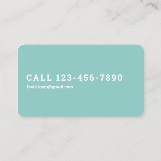 Carte De Visite Comptable comptable comptable (Dos)