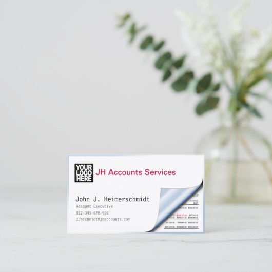 Carte De Visite Comptable Comptable Comptable (Debout devant)