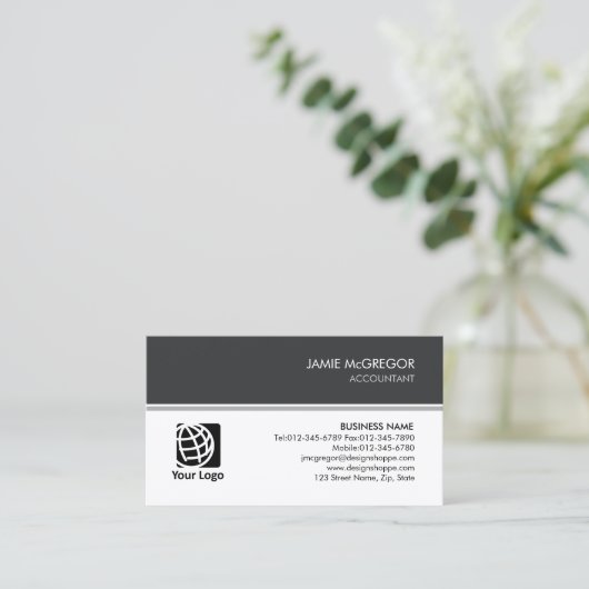 Carte De Visite comptable comptable comptable comptable simple (Debout devant)