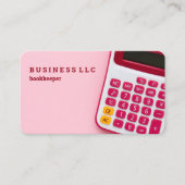 Carte De Visite Comptable comptable comptable (rose) (Devant)