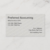 Carte De Visite Comptable conception CPA (Devant)