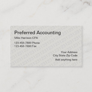 Carte De Visite Comptable conception CPA
