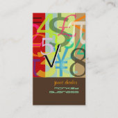 Carte De Visite Comptable, Conseiller financier/DO-IT-YOURSELF cou (Devant)