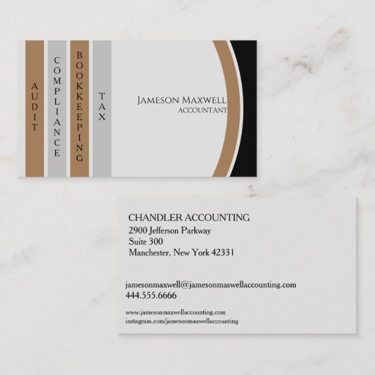 Carte De Visite Comptable CPA (Devant / Derrière)