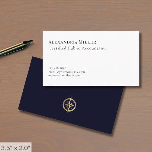 Carte De Visite Comptable CPA Élégant Simple