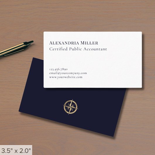 Carte De Visite Comptable CPA Élégant Simple