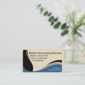 Carte De Visite Comptable CPA moderne (Debout devant)