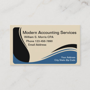 Carte De Visite Comptable CPA moderne
